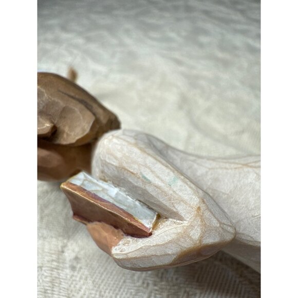 Willow Tree "Love Of Learning" Angel Ornament Figurine Carved Look Susan Lordi - Picture 13 of 16